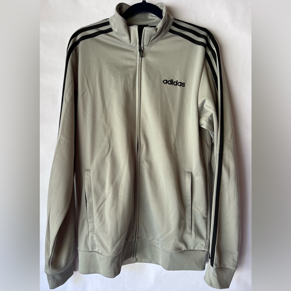 Adidas Essentials 3-Stripes‎ Tricot Full Zip Track Top size Small